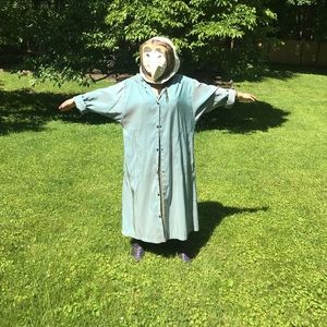 Babette San Francisco turquoise raincoat